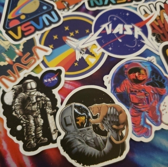 SET of 12 NASA Space Astronaut Stickers Decals - Picture 5 of 7